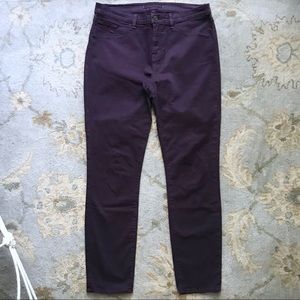 J Brand 811 Mid Rise Skinny Leg Aubergine sz 32